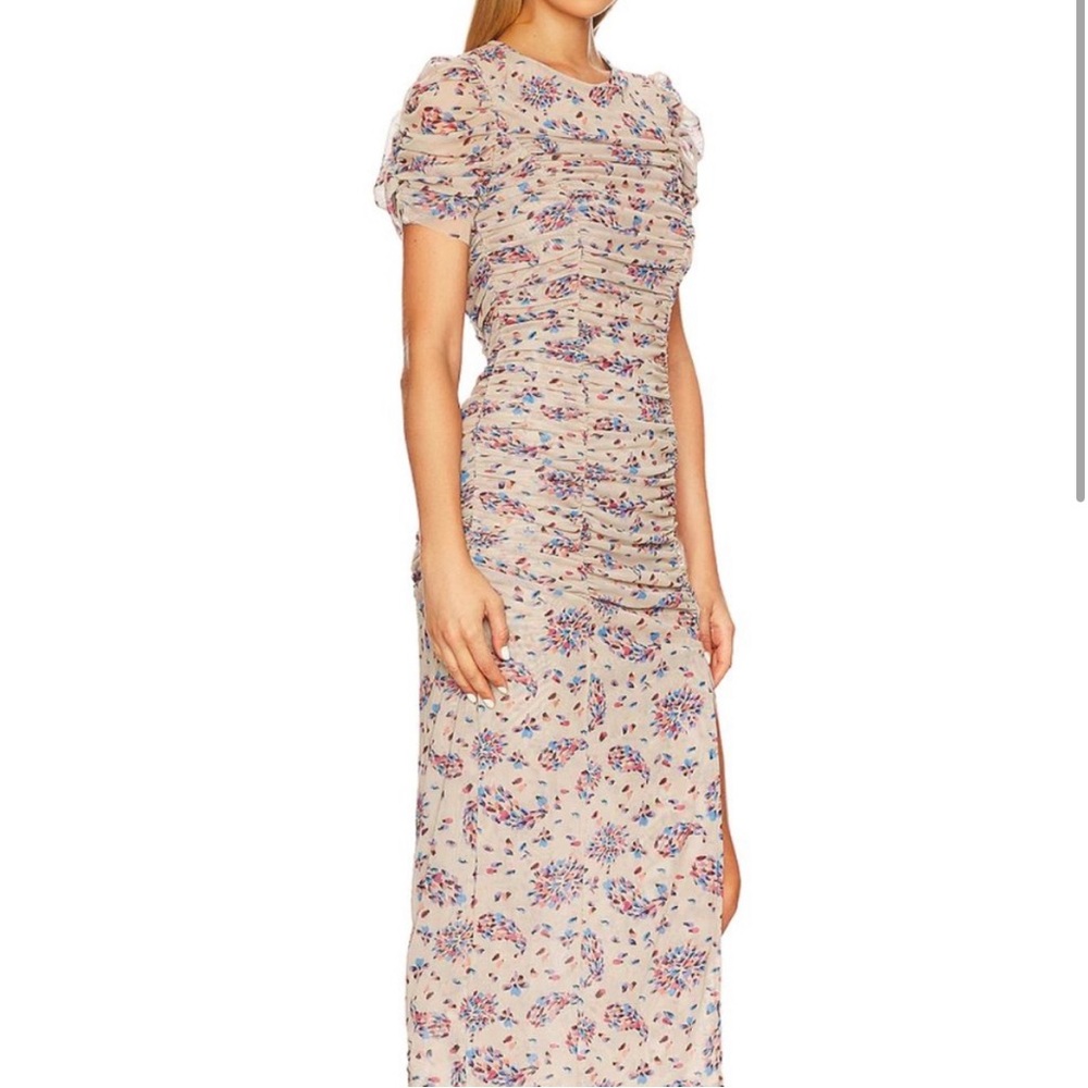 NWOT ***Free People Briella Floral Ruched Midi Dress***